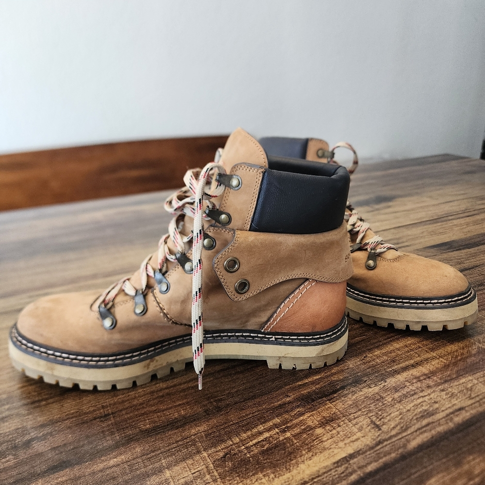 See by Chloe Eileen  Lambskin Leather Women's Hiking Boots Brown 40 10